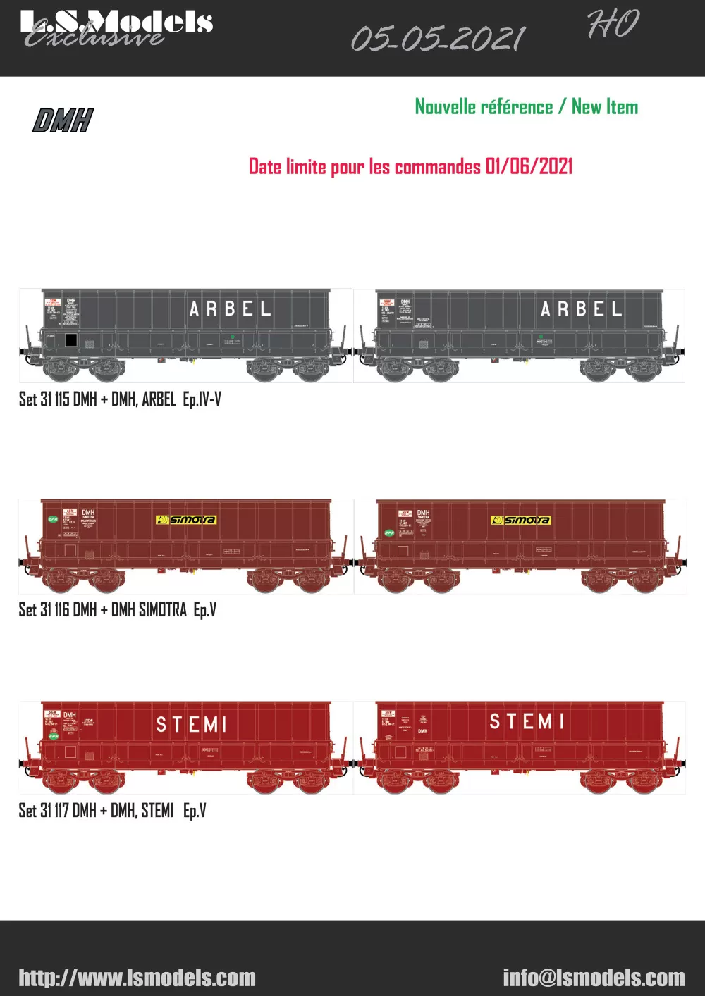 LS Models - DC, DM & DMH freight wagons