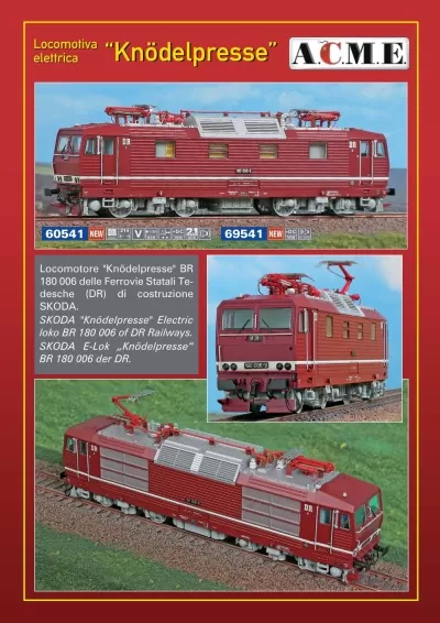 DR / DB - Class 180 electric locomotive - ACME - Anonima Costruzioni Modellistiche Esatte