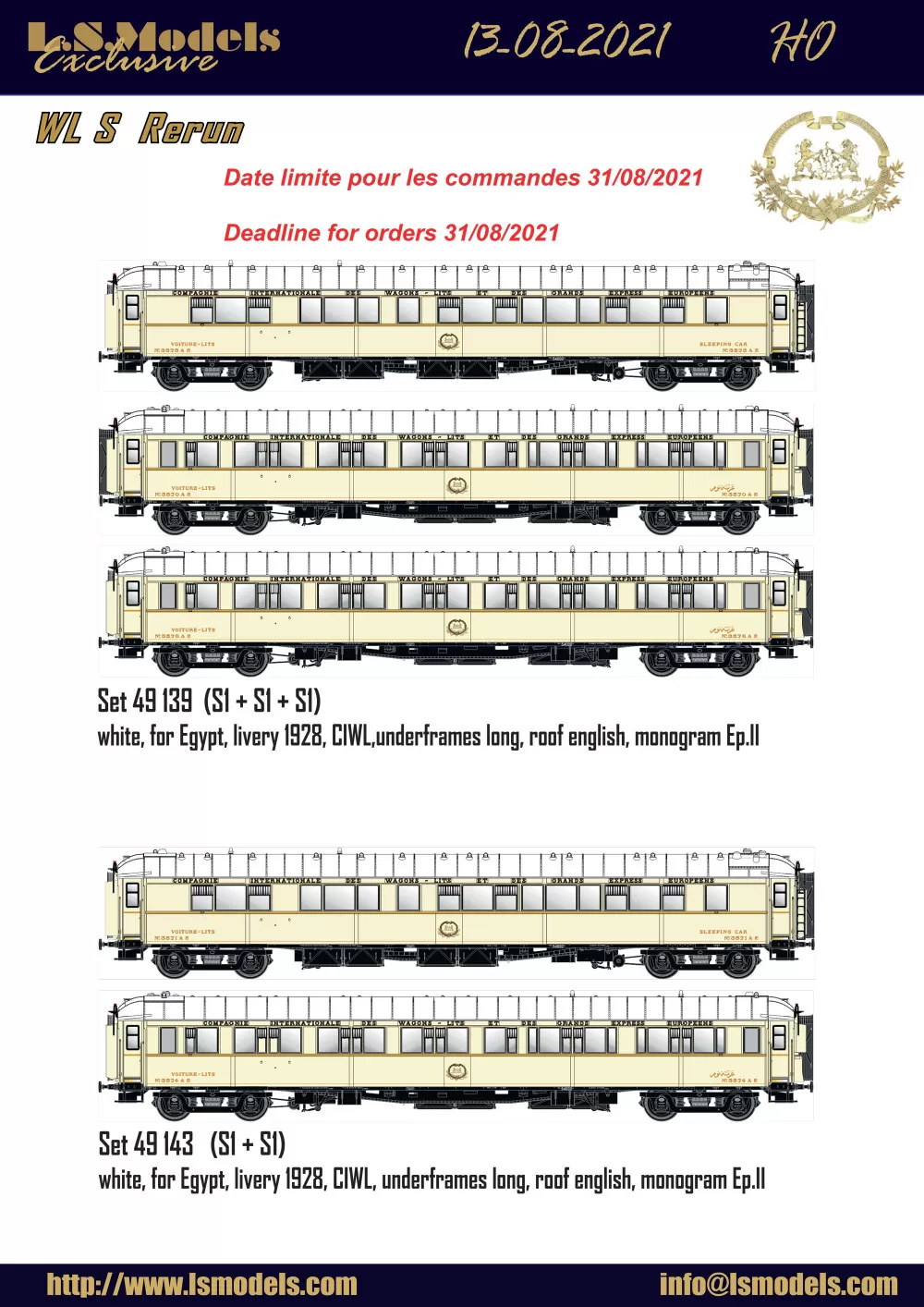 LS Models - WL S sleeping coaches (rerun)