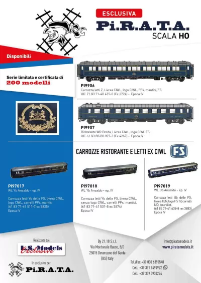 CIWL passenger coaches - Pi.R.A.T.A.