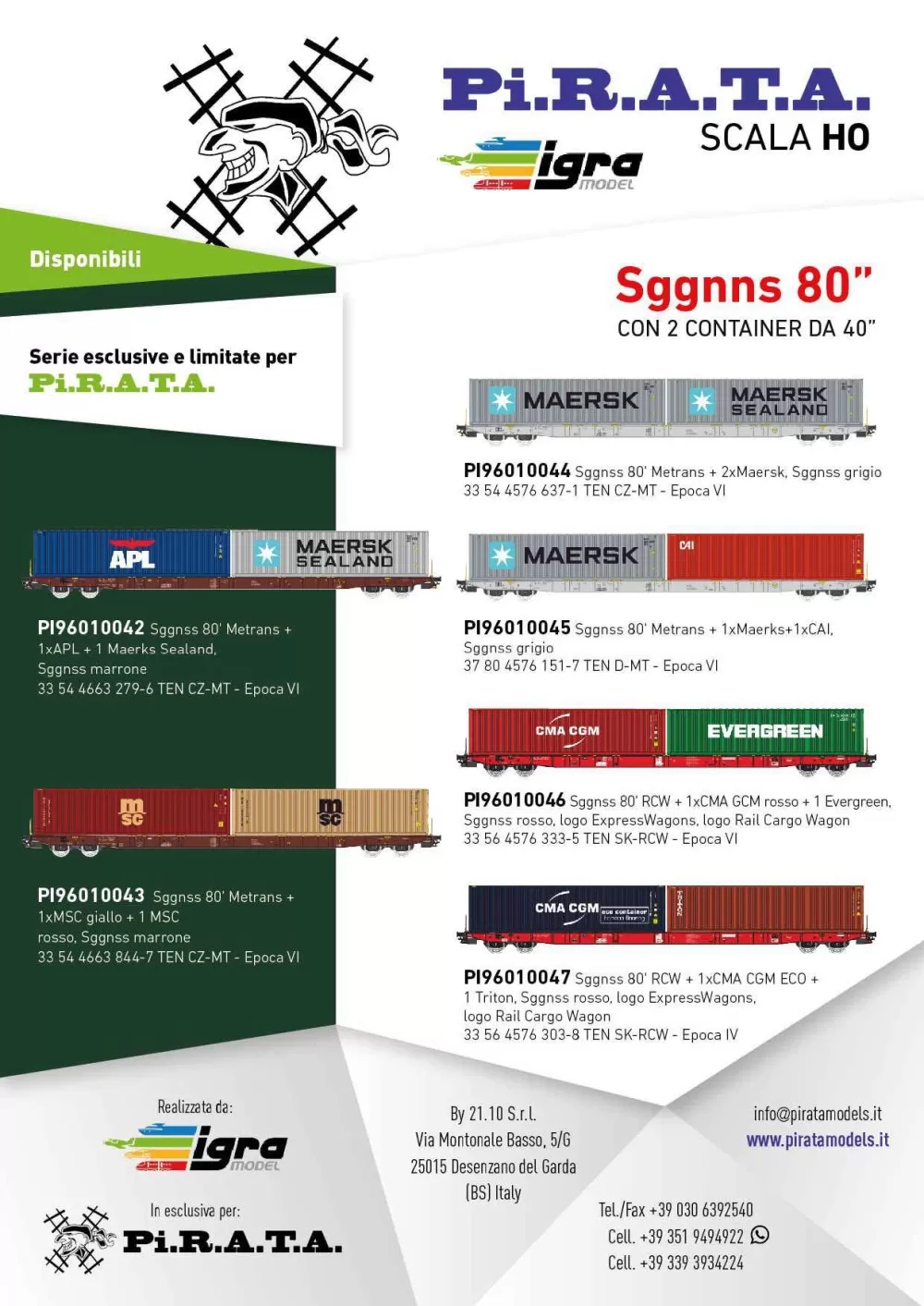 Pi.R.A.T.A. - Sggnns 80" freight wagons