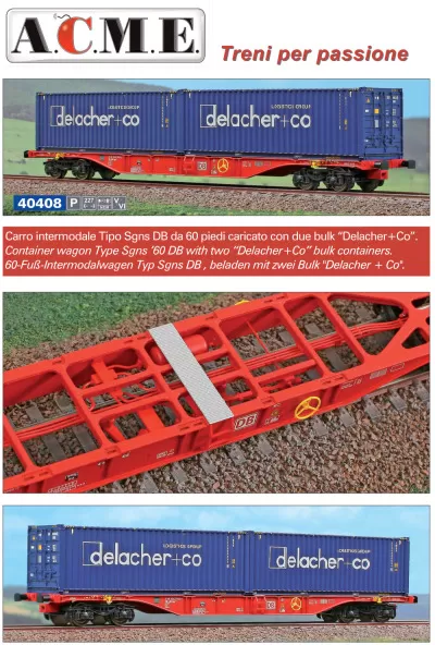 DB - Sgns freight wagon - ACME - Anonima Costruzioni Modellistiche Esatte