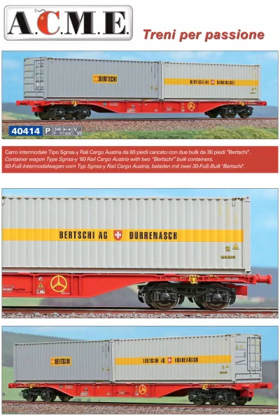 Rail Cargo Austria - Sgnss-y freight wagon - ACME - Anonima Costruzioni Modellistiche Esatte