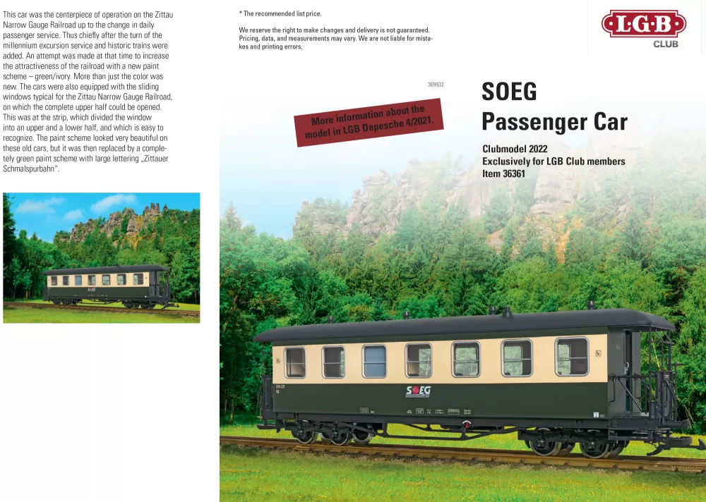 LGB - SOEG passenger car