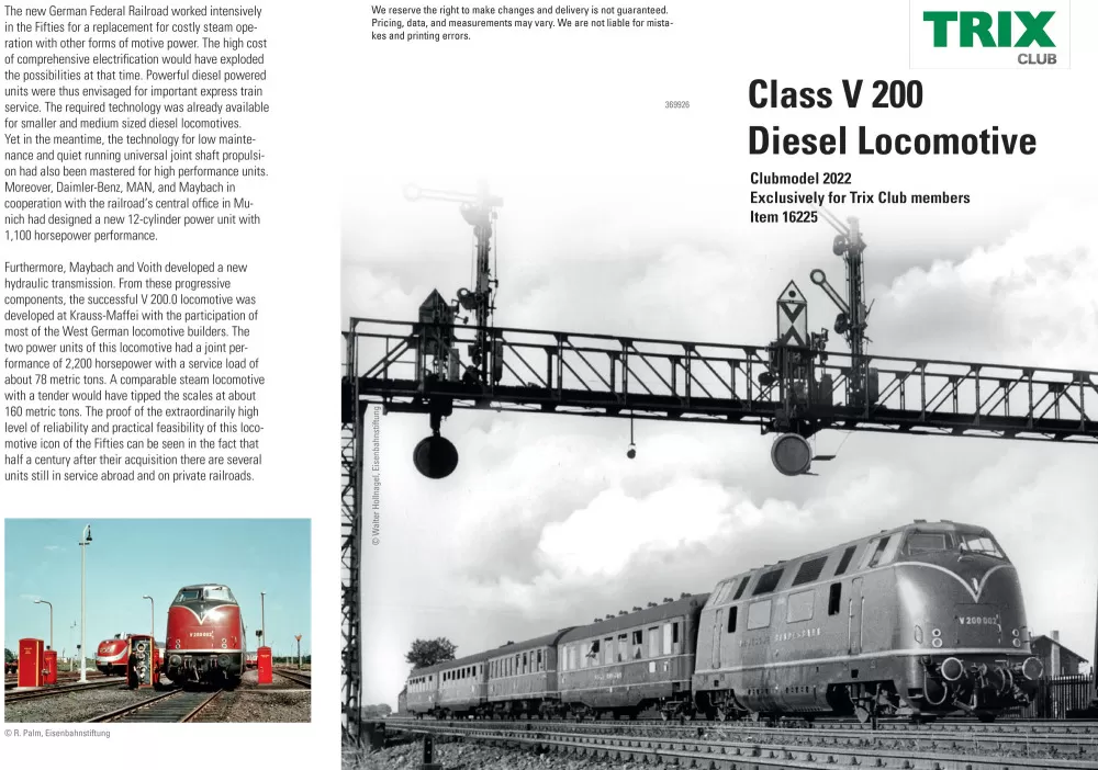 Trix - Minitrix Class V 200 diesel locomotive