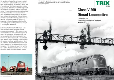 Minitrix Class V 200 diesel locomotive - Trix