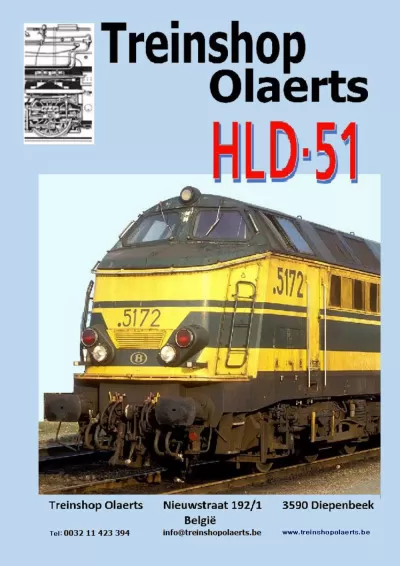 HLD-51 diesel locomotive - Treinshop Olaerts