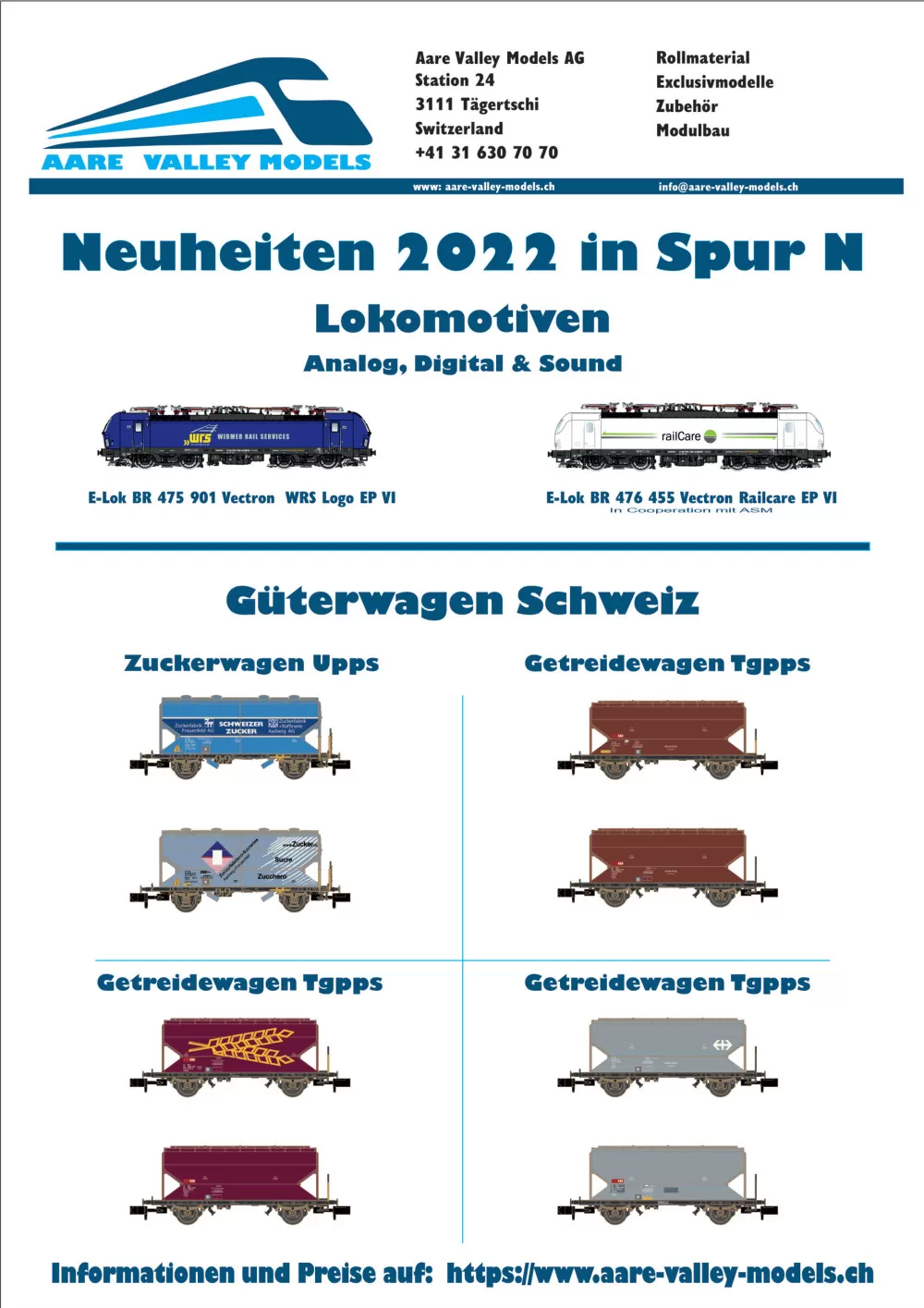 Aare Valley Models - Novelties 2022