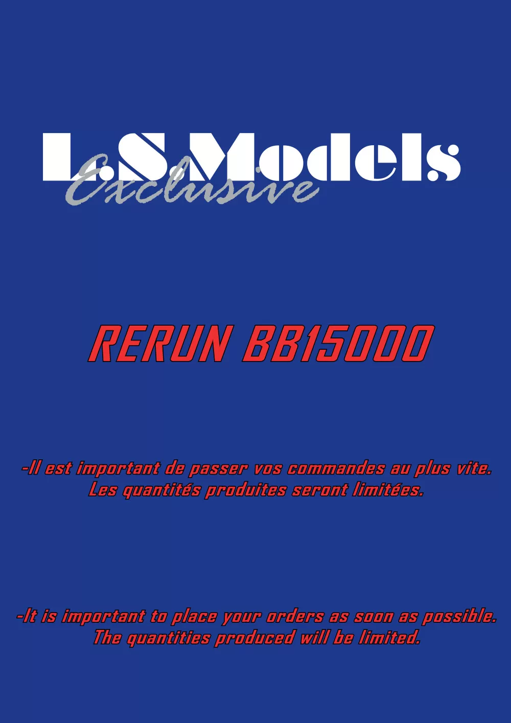 LS Models - SNCF - BB 15000 electric locomotives (rerun)