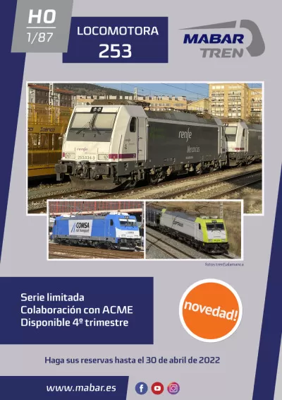 Class 253 electric locomotive - Mabar Tren