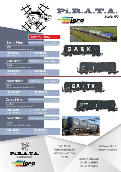 Brekina, Igra Model & Herpa novelties 2022 - Pi.R.A.T.A.