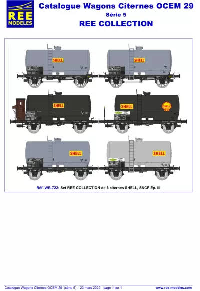 REE Collection - OCEM 29 tank wagons - Rails Europ Express (REE) Modèles