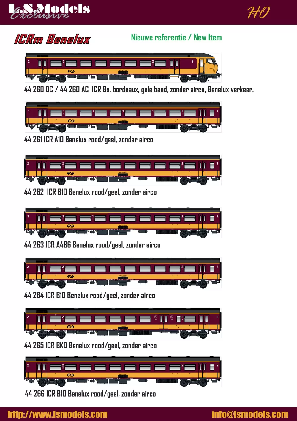 LS Models - NS - ICRm passenger coaches