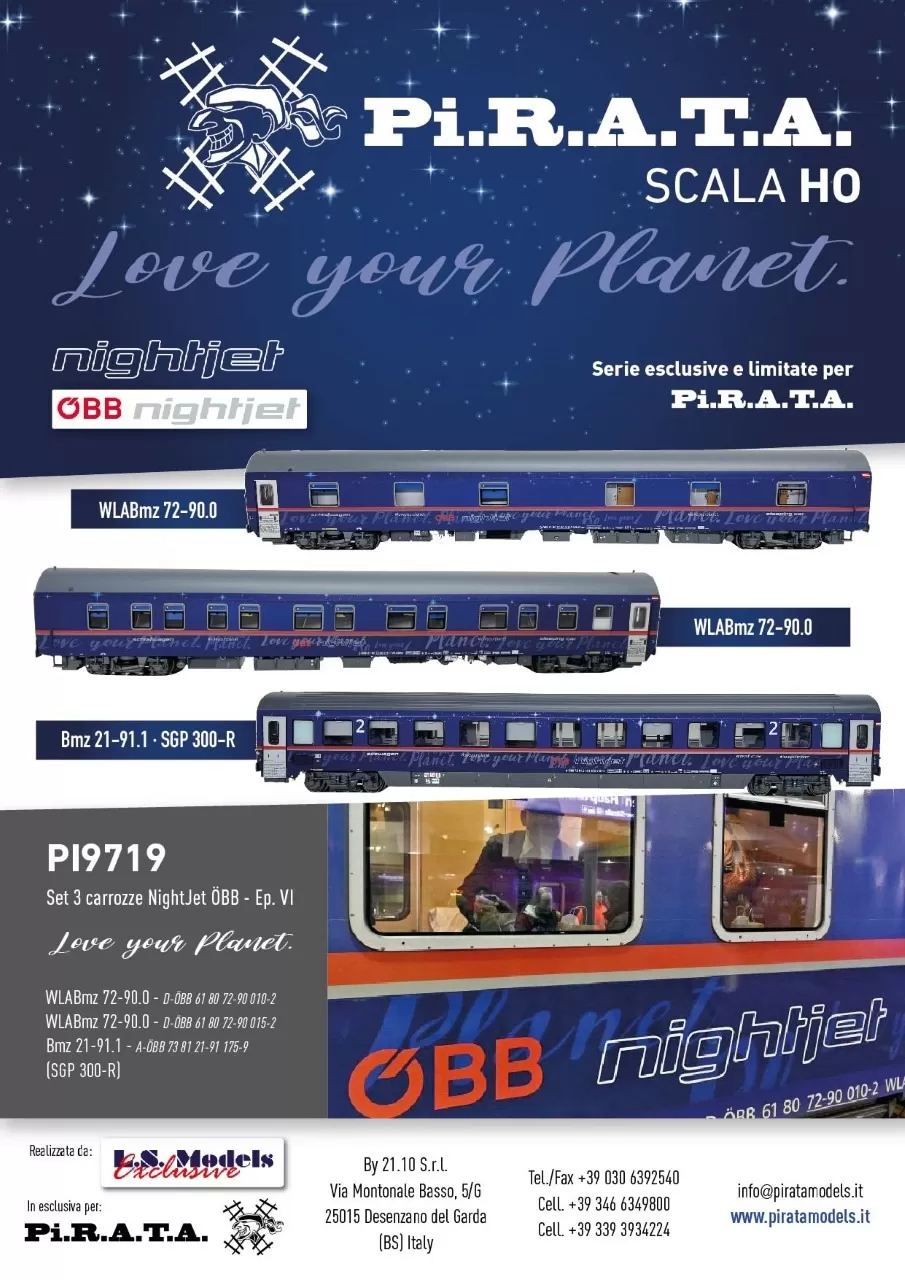 Pi.R.A.T.A. - ÖBB Nightjet "Love your planet" passenger coaches