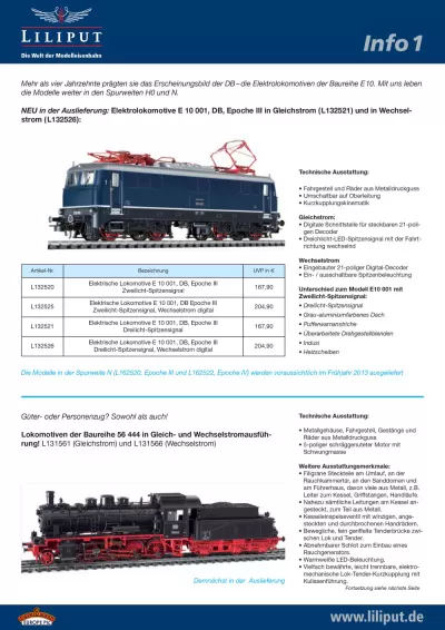 Novelties 2013 catalog - Liliput