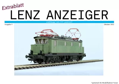 Announcements October 2022 - Lenz Elektronik