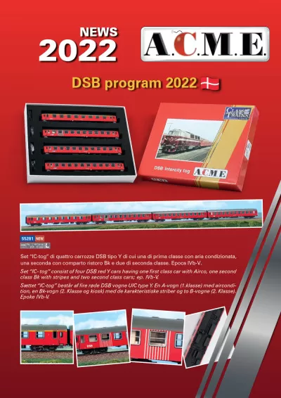 DSB - 2022 novelties - ACME - Anonima Costruzioni Modellistiche Esatte