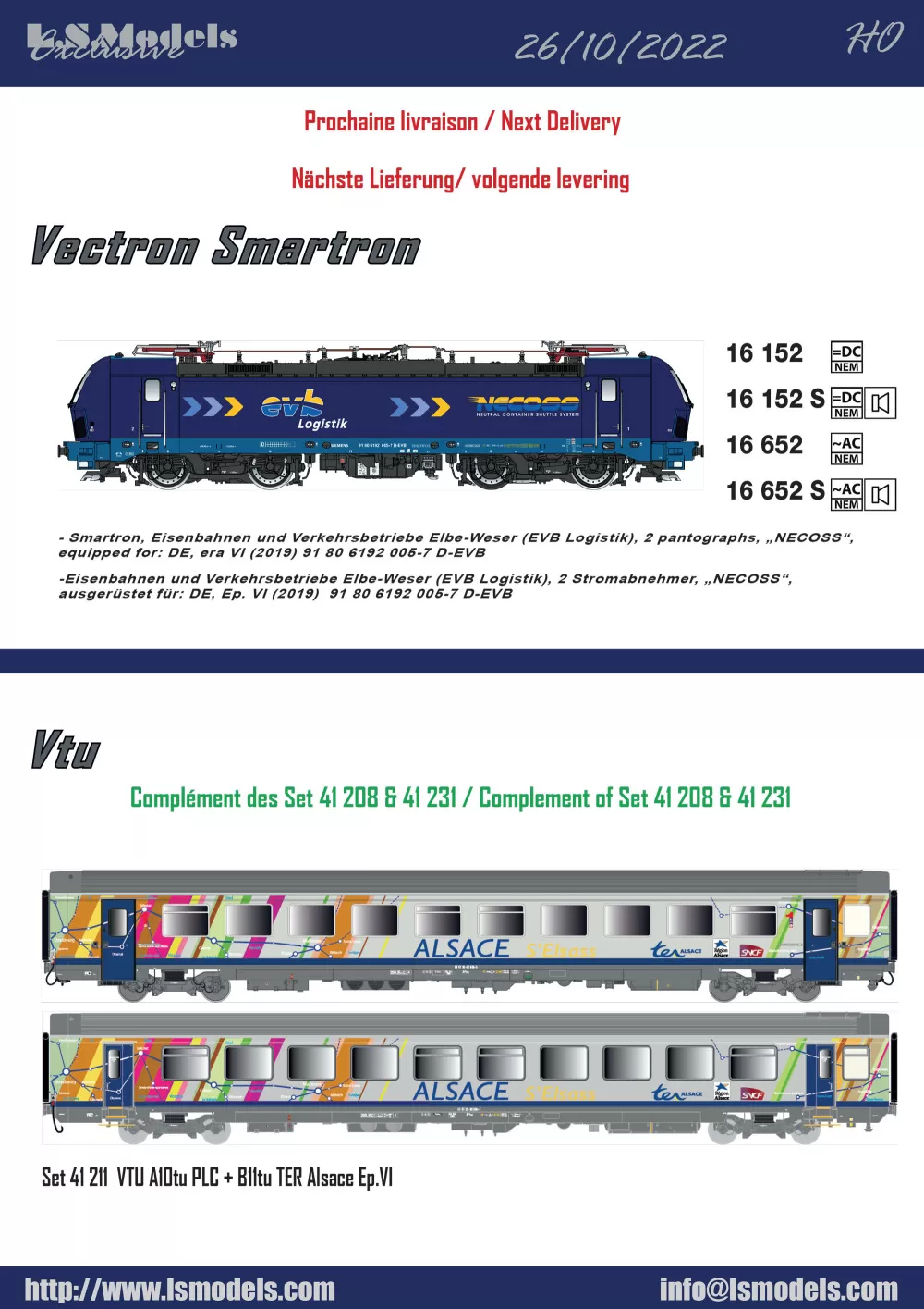 LS Models - Next deliveries