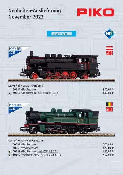 Novelties November 2022 - PIKO
