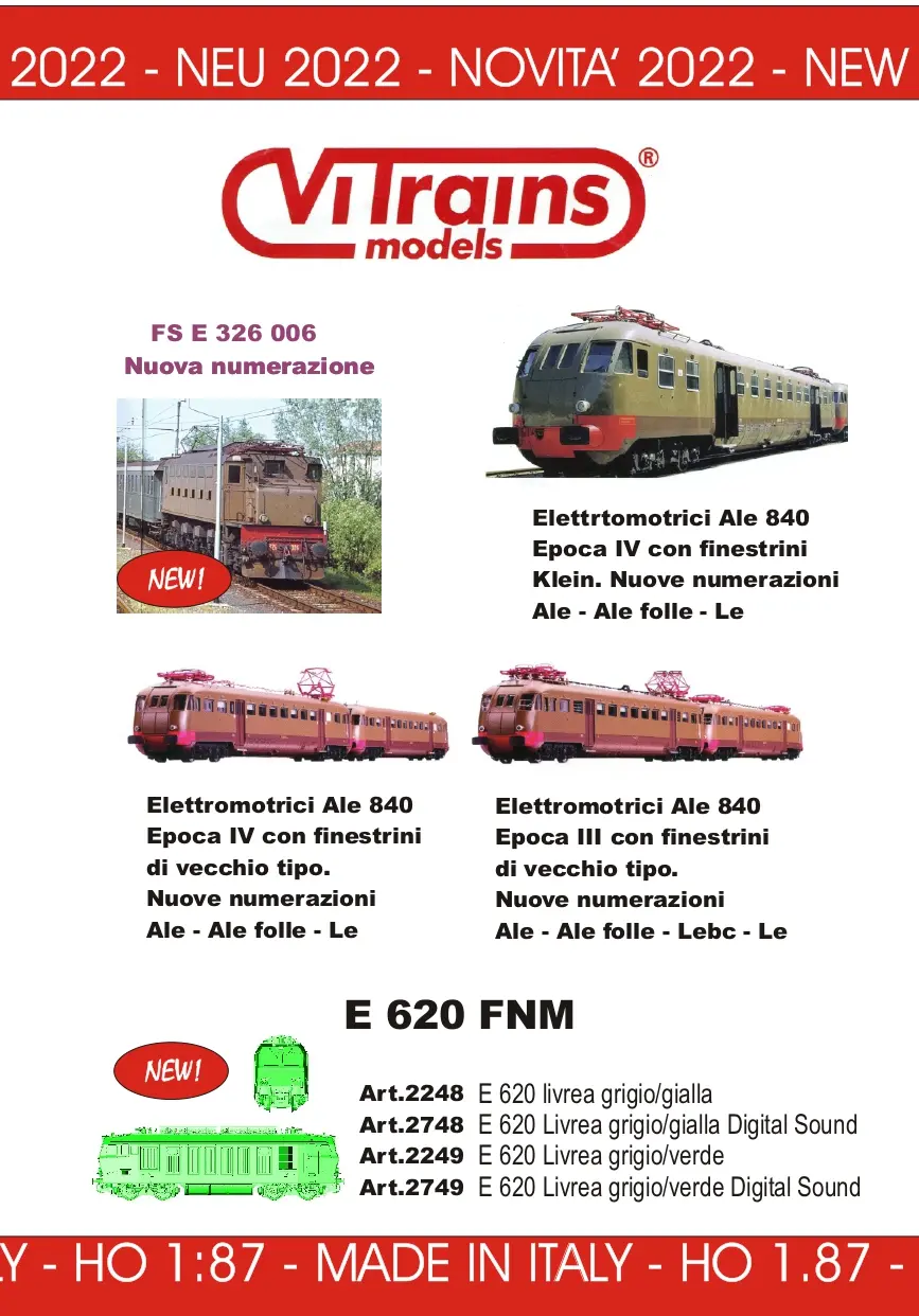 Autumn novelties 2022 - ViTrains