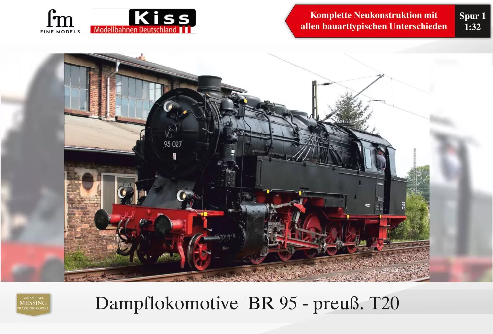 Kiss Modellbahnen Deutschland - Class 95 steam locomotive