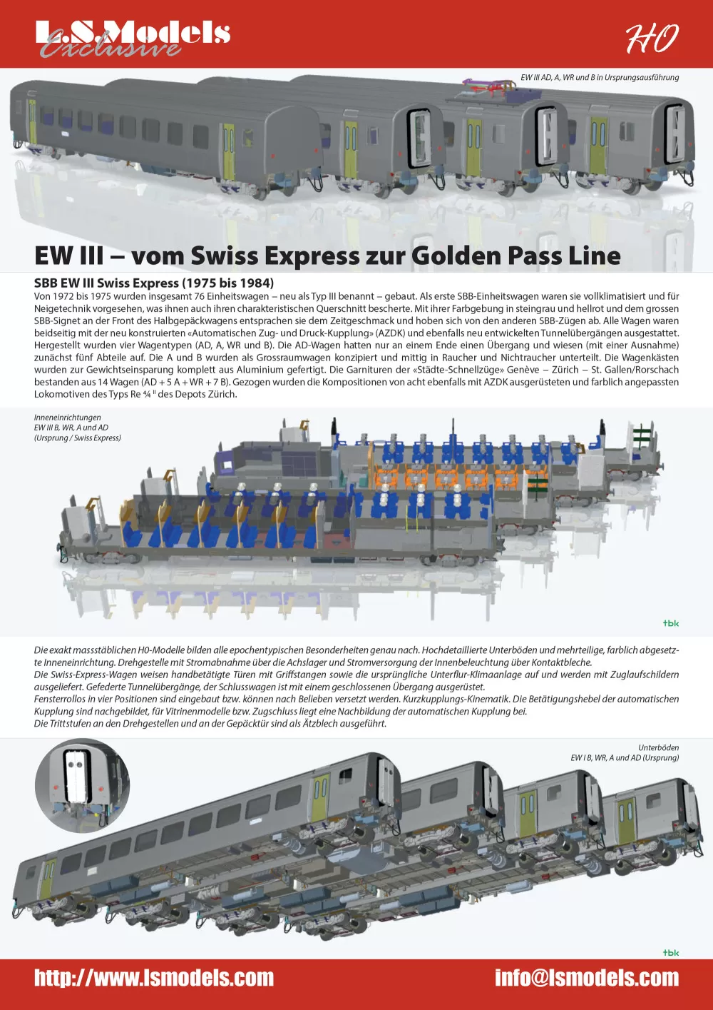 LS Models - SBB CFF FFS / BLS - EW III program