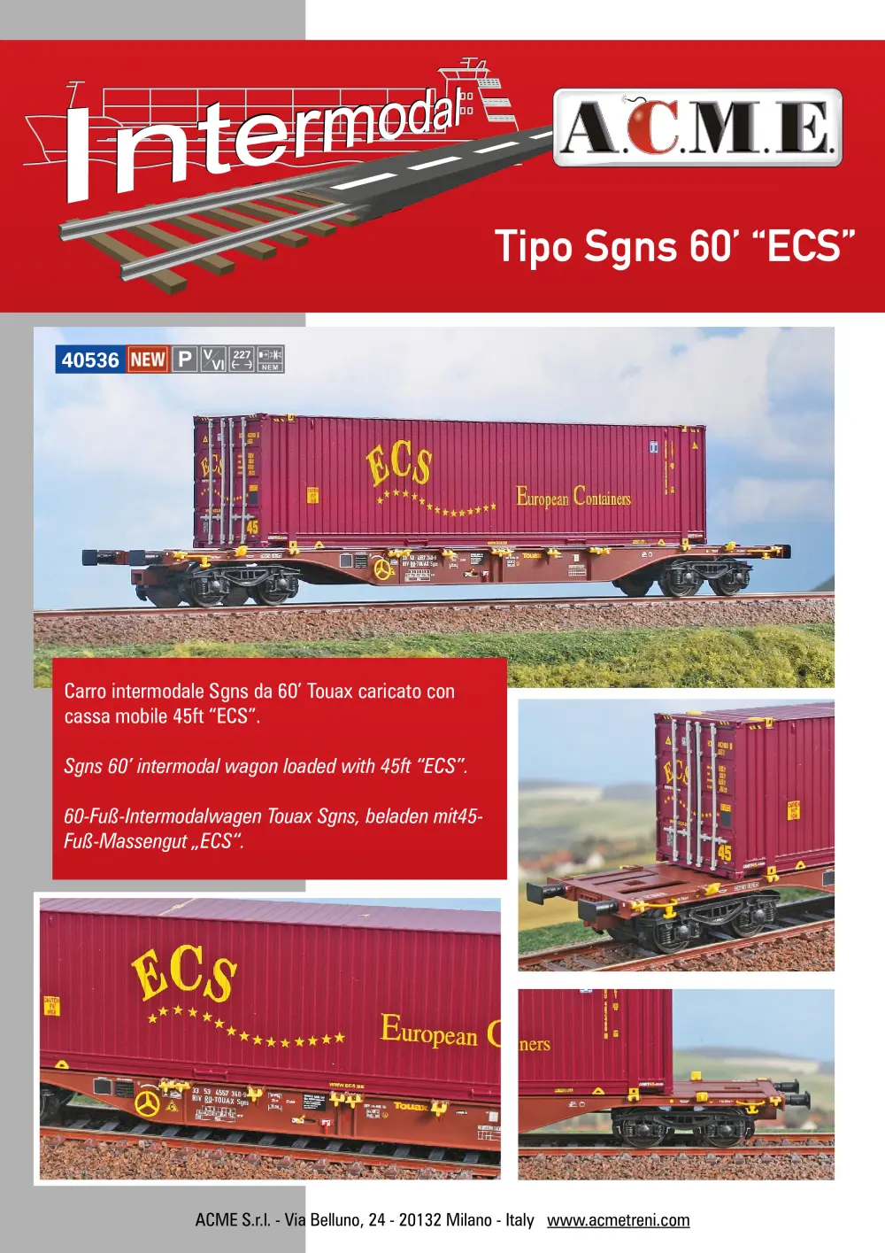ACME - Anonima Costruzioni Modellistiche Esatte - Tipo Sgns 60’ "ECS" (ref. 40536)