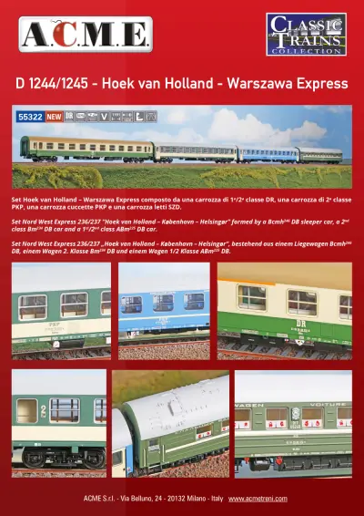D 1244/1245 - Hoek van Holland - Warszawa Express (ref. 55322)