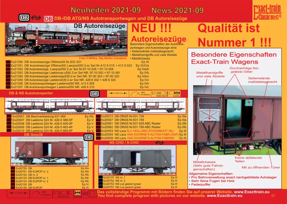 Exact-train - Catalog 2021-09